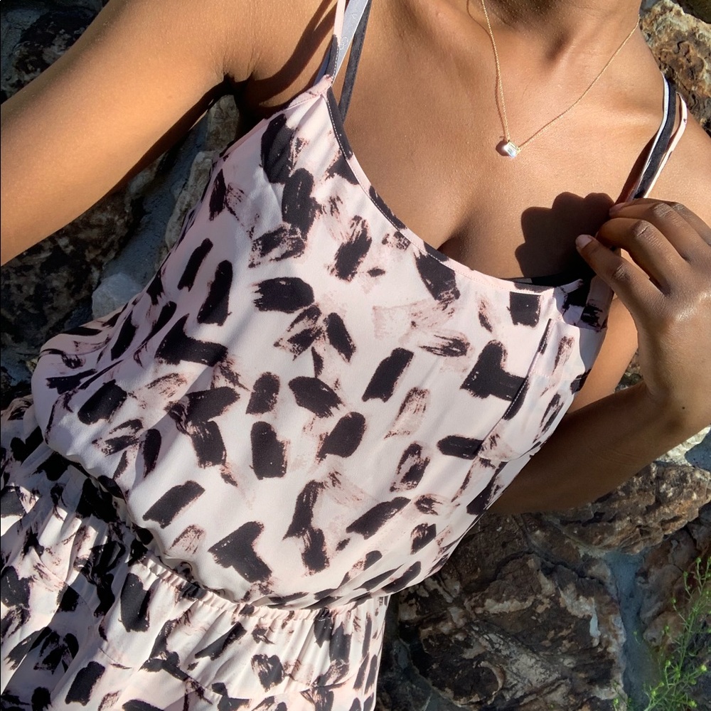 Pink Spaghetti Strap Dress